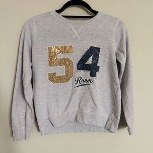Ruum Girls Gray Sequin 54 Sweatshirt Size L 12